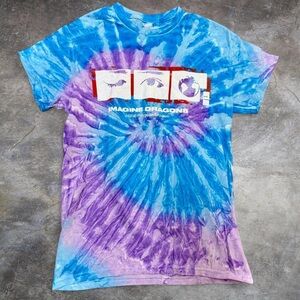 Imagine Dragons Tie-Dye Band Tee - Blue & Purple